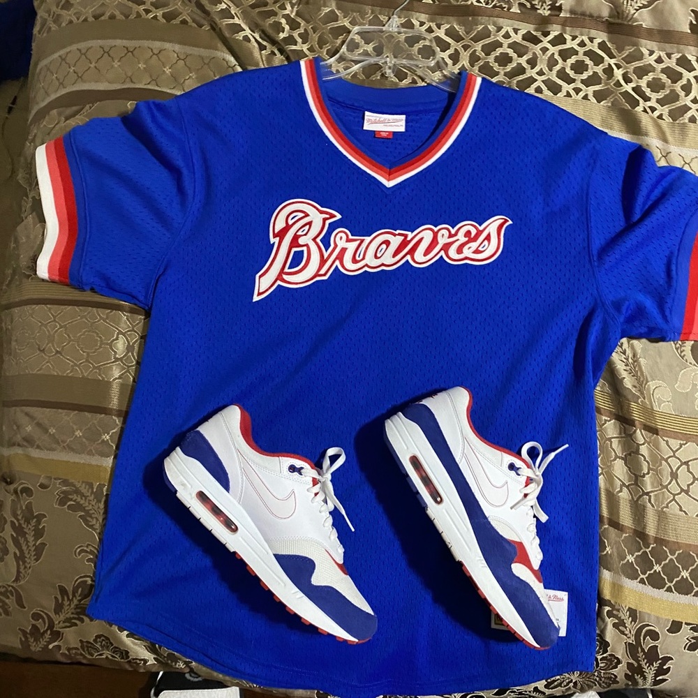 Atlanta Braves Jersey with Nike Air Max